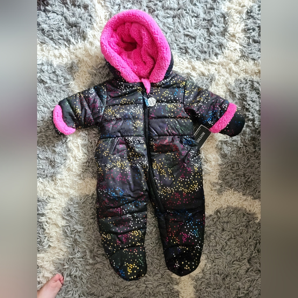 REDUCED Baby girl snowsuit - brand new must go